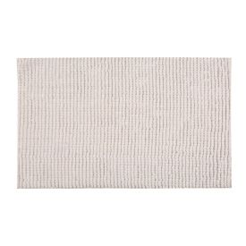 Tapete Dobby 45X70cm Para Banheiro Finecasa - Branco