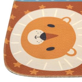 Tapete Infantil Para Atividades Estampado 95X130 Cm Transfer Havan Casa - Bichinhos Azul