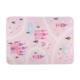 Tapete Infantil Para Atividades Estampado 95X130 Cm Transfer Havan Casa - Rosa Vila Encantada