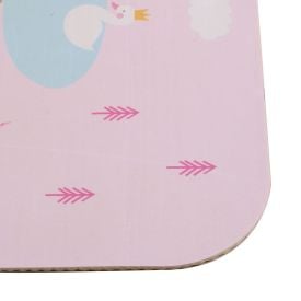 Tapete Infantil Para Atividades Estampado 95X130 Cm Transfer Havan Casa - Rosa Vila Encantada