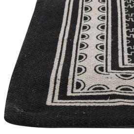 Tapete Para Quarto Ou Sala 50X80 Cm Ladrilho Havan Casa - Moldura Preto