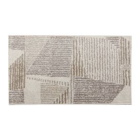 Tapete Para Quarto E Sala Lotus 57X100 Cm Havan Casa - Geométrico Bege