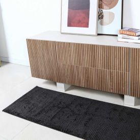 Passadeira Para Quarto E Sala Lucca 57X100 Cm Havan Casa - Antracite Elegance 