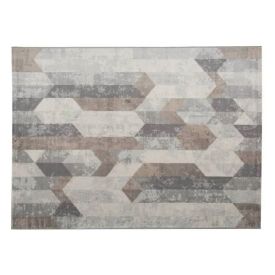 Tapete Para Quarto E Sala 2,00X3,00 M Nirvana Havan Casa - Cinza E Bege