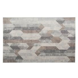 Tapete para Quarto e Sala 80Cmx1,50 m Nirvana Havan Casa - Cinza Geométrico