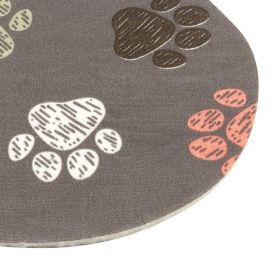 Tapete Para Pet Tecil 38X56cm Osso - Patinhas Cinza