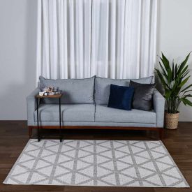 Tapete Para Quarto E Sala Amazonas Sisal 1,40X2,00 Metros Havan  - Bege Geométrico