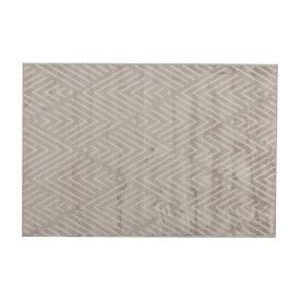 Tapete Para Quarto Ou Sala 1,00X1,40 M Faro Havan Casa - Escamas Cinza E Bege