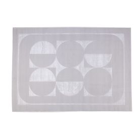 Tapete Para Quarto E Sala 1,40X2,00 M Provence Havan Casa - Círculos Cinza