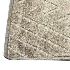 Tapete Para Quarto E Sala 60X100 Cm Faro Havan Casa - Escamas Cinza E Bege