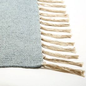 Tapete Para Quarto Ou Sala 80X150 Cm Kilim Havan Casa - Azul TI