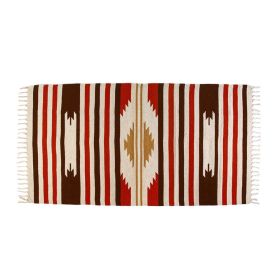 Tapete Para Quarto Ou Sala 80X150 Cm Kilim Havan Casa - Terracota TI