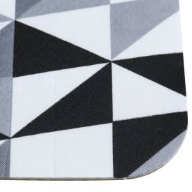 Tapete Para Quarto Ou Sala Tecil 40X120 Cm Havan Casa - Geométrico Preto