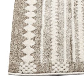 Tapete Para Sala Ou Quarto Atenas 67X180 Cm Havan Casa - Bege Losango