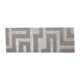 Tapete Passadeira Provence 66X180 Cm Havan Casa - Cinza Geométrico