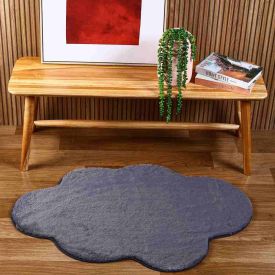 Tapete Para Sala Ou Quarto Teddy 70X110 Cm Havan Casa - Nuvem Cinza