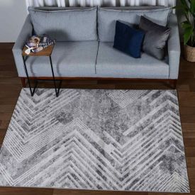 Tapete Para Quarto E Sala 1,40X2,00 M Platinium Havan Casa - Geo Cinza
