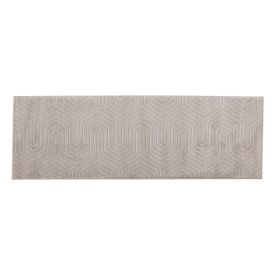 Tapete Para Quarto E Sala 60X180 Cm Platinium Havan Casa - Cinza Com Bege