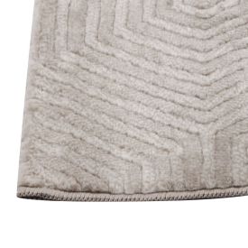 Tapete Para Quarto E Sala 60X180 Cm Platinium Havan Casa - Cinza Com Bege