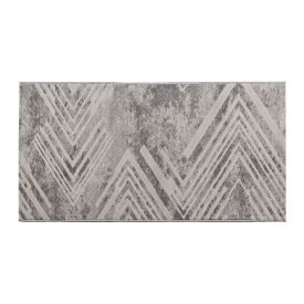 Tapete Para Quarto E Sala 80X150 Cm Platinium Havan Casa - Cinza Com Bege