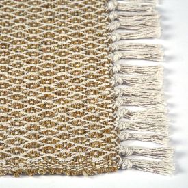 Tapete Para Quarto Ou Sala Ravi 40X60 Cm Havan Casa - Losango Bege