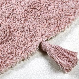 Tapete Redondo Infantil 110 Cm Poa Havan Casa - Rosa