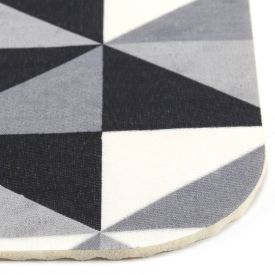 Tapete Para Sala Tecil 40X60 Cm Havan Casa - Geométrico Preto