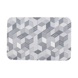 Tapete Para Quarto E Sala Tecil 40X60 Cm Havan Casa - 3D Cinza