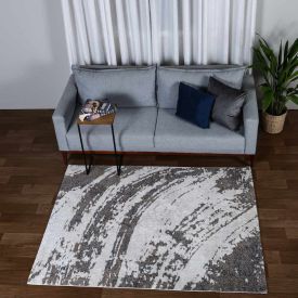 Tapete Para Sala Tokyo 1,40X2,00 M Havan Casa - Off White e Azul