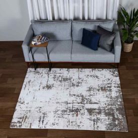 Tapete Para Sala Tokyo 1,40X2,00 M Havan Casa - Bege e Cinza