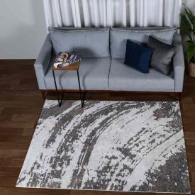 Tapete Para Sala Tokyo 2,00X2,50 M Havan Casa - Off e Azul