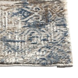 Tapete Passadeira Toscana 67Cmx1,80 m Havan Casa - Cinza E Azul