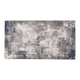 Tapete Passadeira Toscana 80X150 Cm Havan Casa - Cinza Marinho