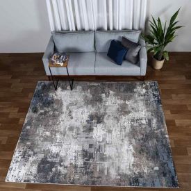 Tapete Para Quarto E Sala Toscana 2,00X2,50 M Havan Casa - Marinho e Cinza