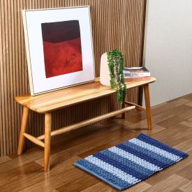 Tapete Para Sala Tresse 45X75 Cm Havan - Azul Marinho