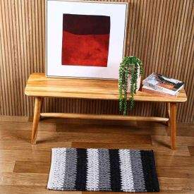 Tapete Para Sala Tresse 45X75 Cm Havan - Cinza