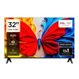 Smart Tv Tcl Qled 32” 32S5k Fhd Google com Wi-Fi e Bluetooth Integrado