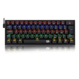 Teclado Mecânico Gamer Redragon Fizz Preto Rgb K617-Rgb-B