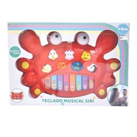 Teclado Musical Siri Vermelho Havan Baby - HBR0421