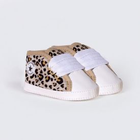 Tênis Bebê Menina Animal Print 0 a 8 Meses Yoyo Baby