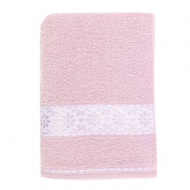 Toalha De Banho 85% Algodão Malú Havan Casa 1 Pç - Rosa Fita