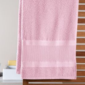 Toalha De Banho 100% Algodão Creative Havan Casa 1 Pç - Rosa 