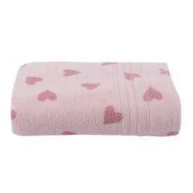 Toalha De Banho 100% Algodão Vienna Havan Casa - rosa Coração