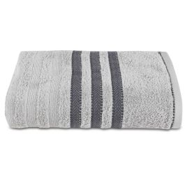 Toalha De Banho 96% Algodão Jacquard Asti Corttex - Cinza
