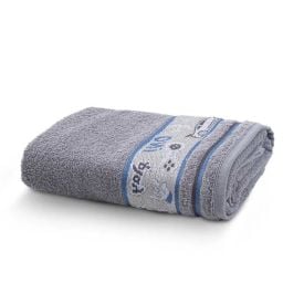 Toalha de Banho Infantil Kids - Games Cinza