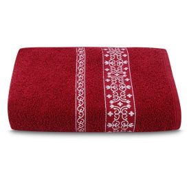 Toalha De Banho Luna Havan Casa - Bordo