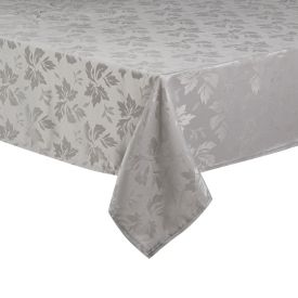 Toalha De Mesa 1,35X1,35 M Elegance Havan Casa - Folhas Cinza