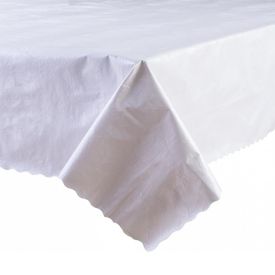 Toalha De Mesa 1,38X3,00 M Térmica Até 80° Salehtex - Branco Jacquard