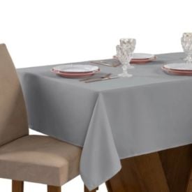 Toalha De Mesa 1,40X1,40 M Sienna Havan Casa - Cinza