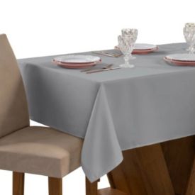 Toalha De Mesa 1,40X2,10 M Sienna Havan Casa - Cinza